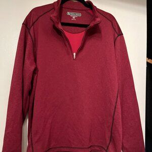 Pebble Beach Performance Red Quarter Zip Long Sleeve Size XL  (Great Condition💗
